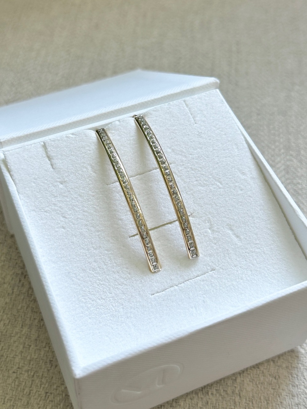 14k Gold Large Threader Earrings